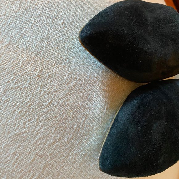 Dries Van Noten Black Suede Slingback Pumps 37 - Picture 6 of 11